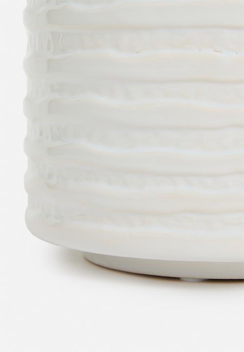 Silk By Design - Ceramic Vase – White