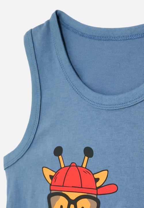 Pop Candy - Printed vest - blue