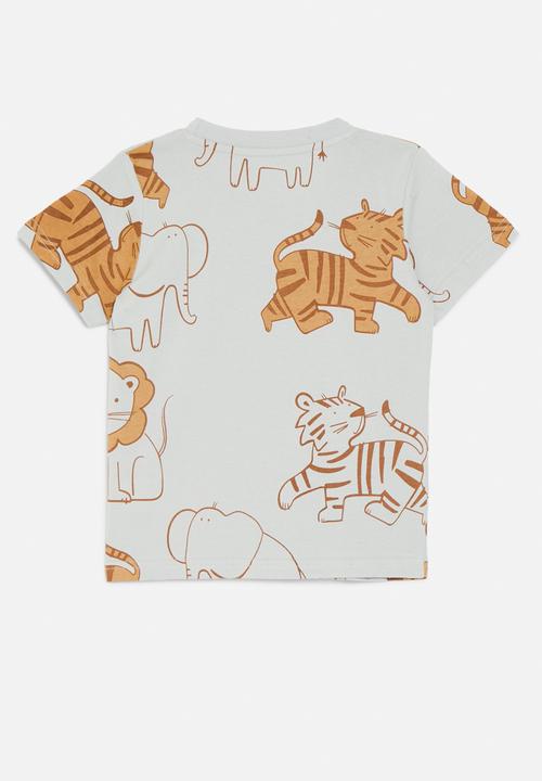 Pop Candy - Printed crew neck tee - grey
