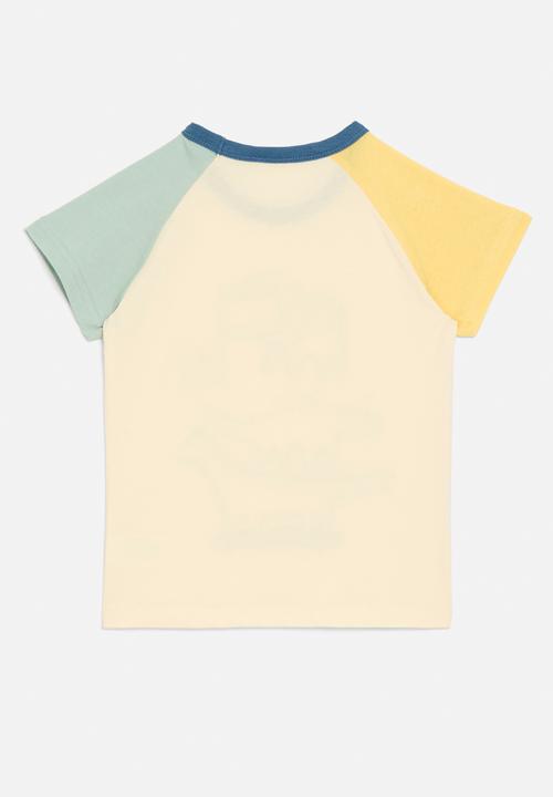 Pop Candy - Colour block raglan tee - multi