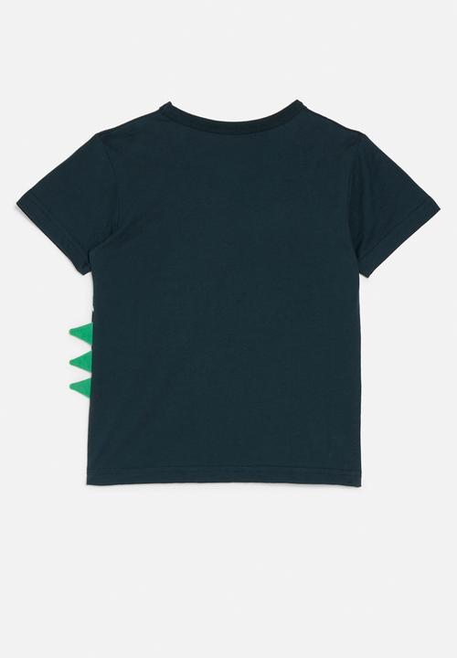 Pop Candy - Dino print tee - navy blue