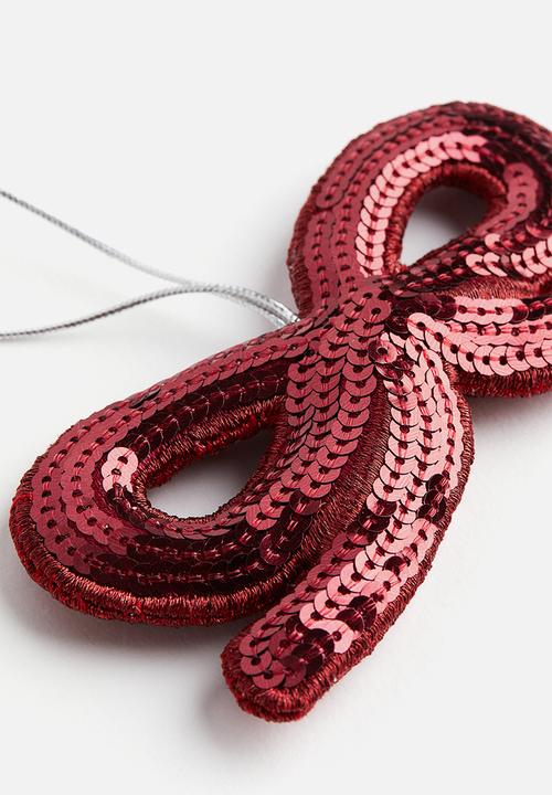 H&M - Embellished christmas tree decoration - red