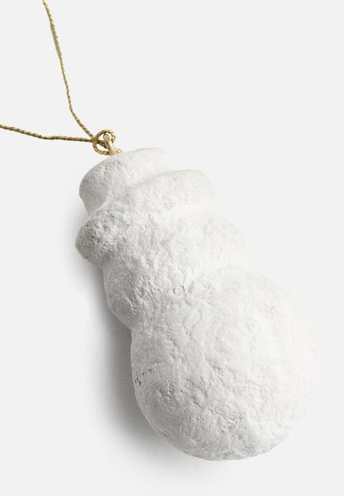 H&M - Papier mâché christmas tree decoration - white