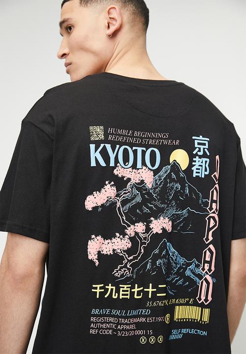 Brave Soul - T-Shirts - Jet Black
