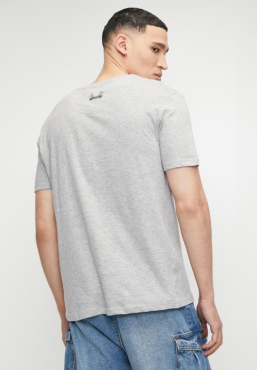 Brave Soul - T-Shirts - Light Grey Marl