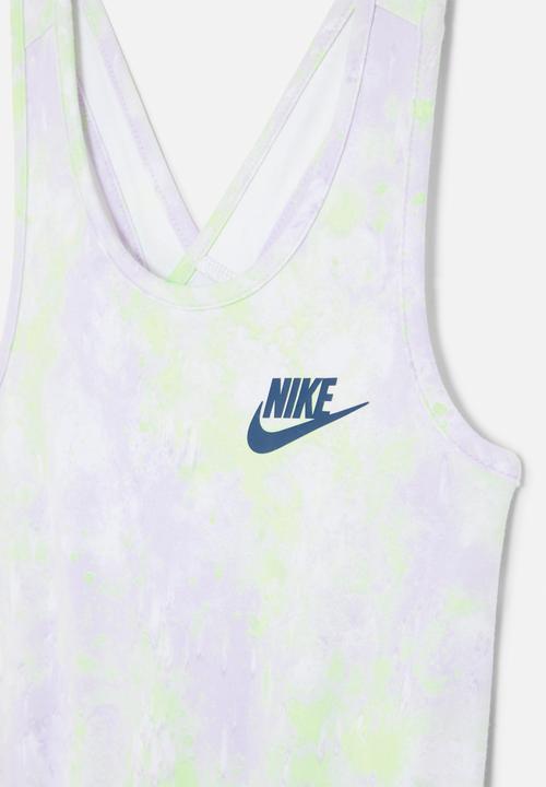Nike - Nkg printed club wide leg jump - nike barely grape