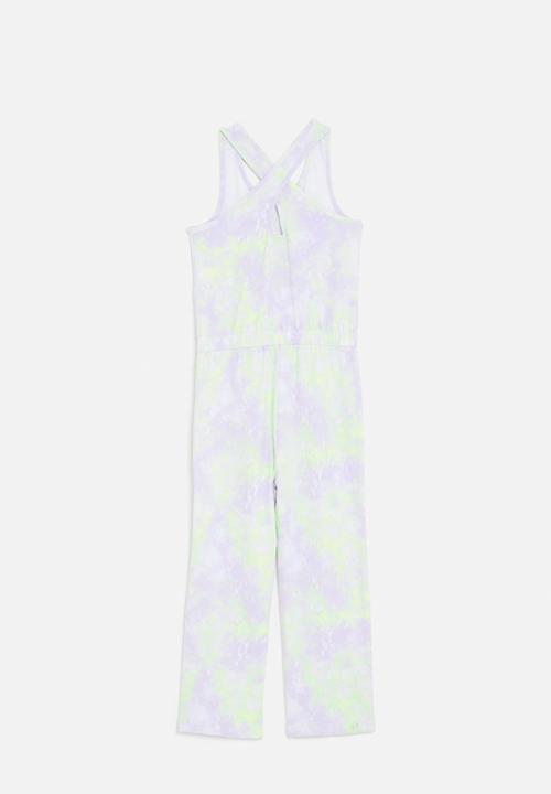 Nike - Nkg printed club wide leg jump - nike barely grape