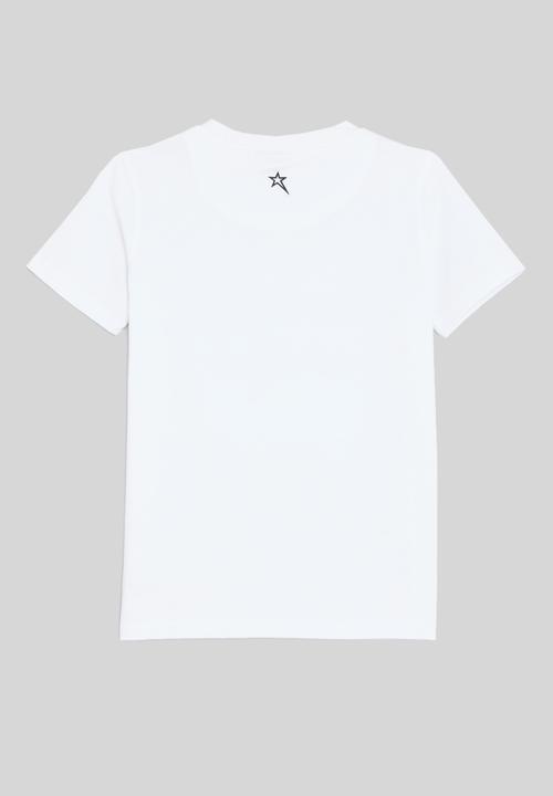 SOVIET - Boys crew neck fashion tee - white