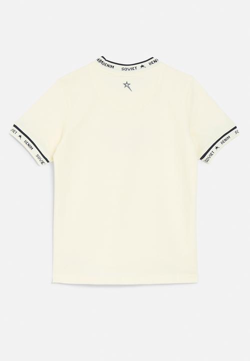 SOVIET - Boys crew neck tee - cream