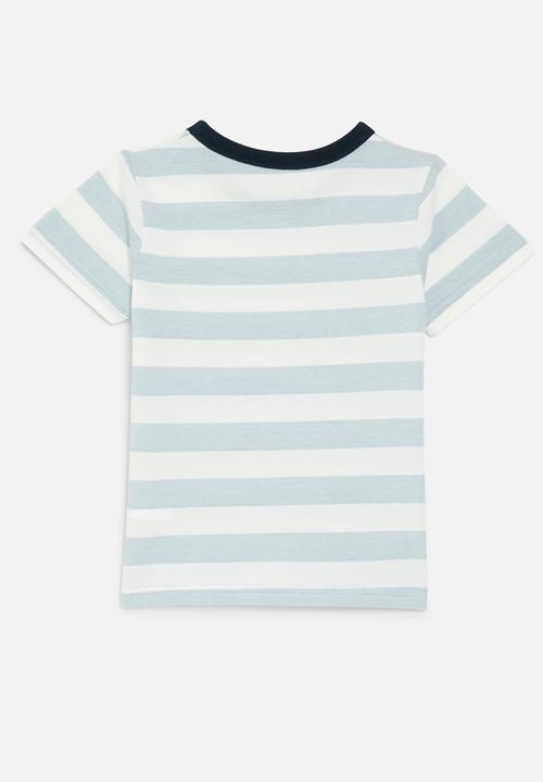 Pop Candy - Striped tee - blue & white