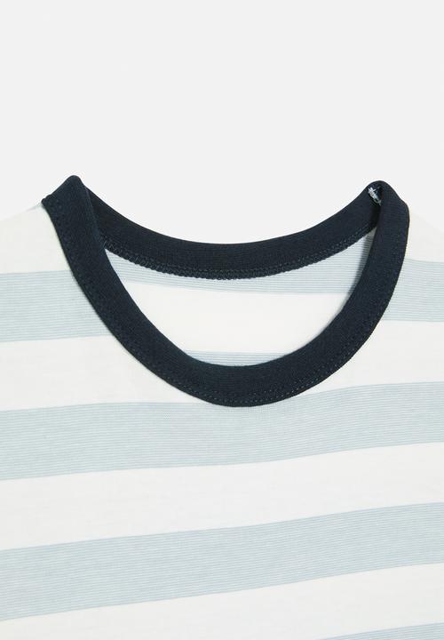 Pop Candy - Striped tee - blue & white