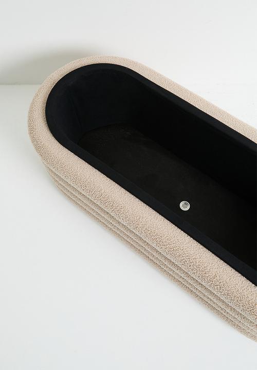 Sixth Floor - Parker storage ottoman - Caramel boucle
