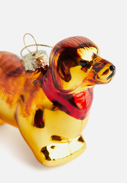 H&M - Christmas decoration - gold-coloured dog
