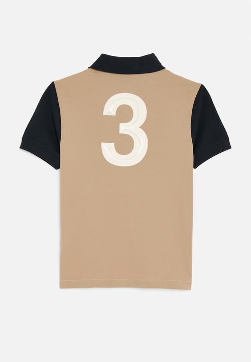 POLO - Boys dylan colour blocked golfer - off white