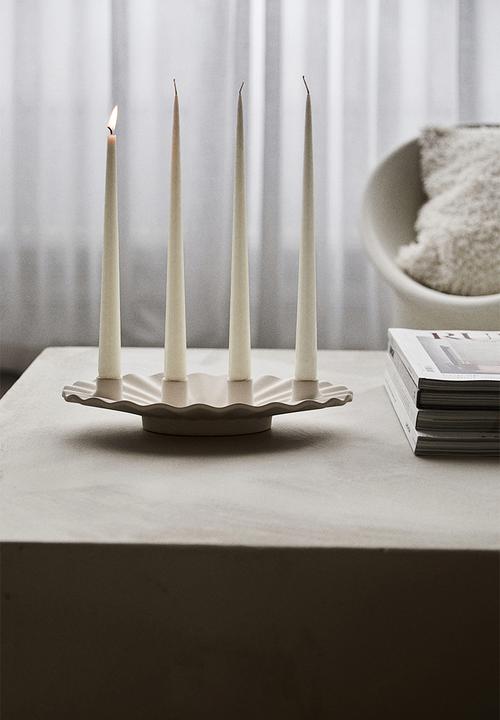 H&M - Stoneware advent candelabra - white