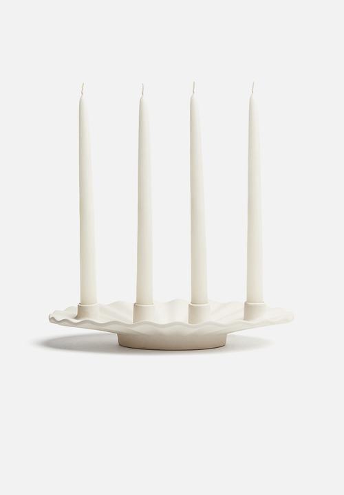 H&M - Stoneware advent candelabra - white