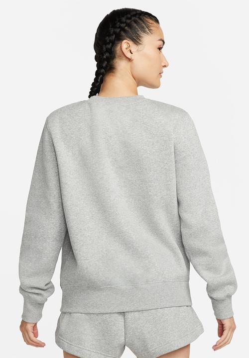 Nike - Nike Phoenix Fleece Crew - Dk Grey Heather/Sail