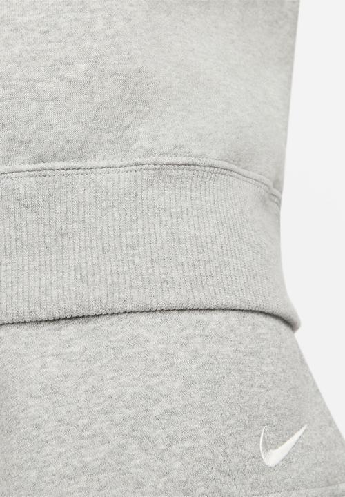 Nike - Nike Phoenix Fleece Crew - Dk Grey Heather/Sail