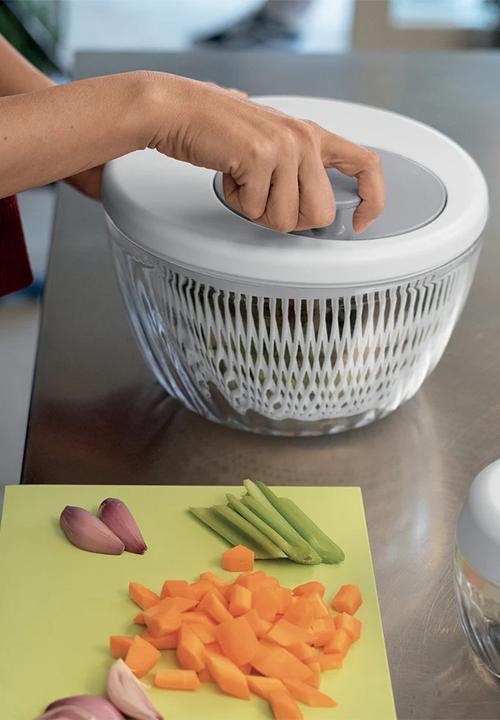 Guzzini - Spin & store salad spinner - White