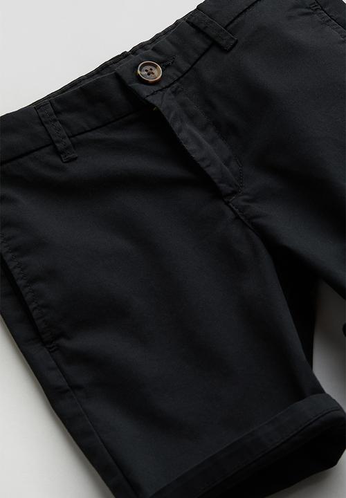H&M - Cotton chino shorts - black