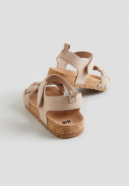 H&M - Ankle strap sandals - light mole