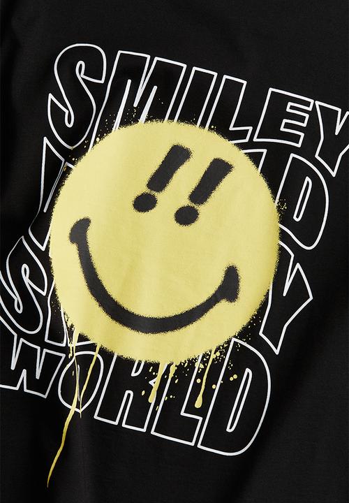 H&M - Printed t-shirt - black smileyworld® 