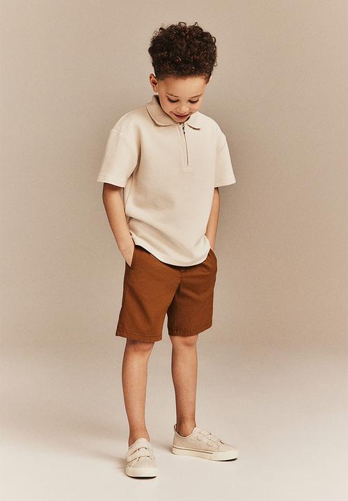 H&M - Cotton chino shorts - brown