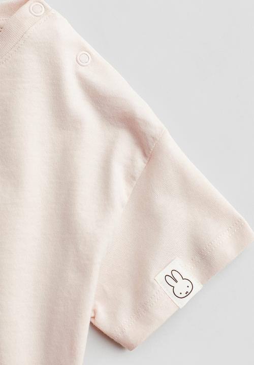 H&M - Printed cotton t-shirt - pink multi