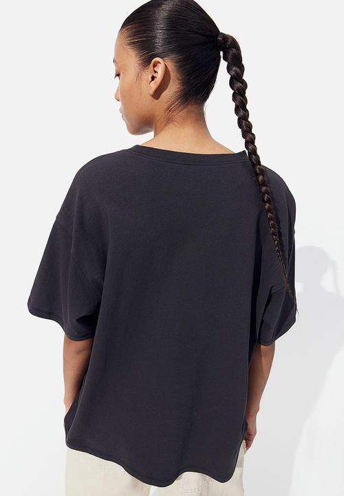 H&M - Oversized printed T-shirt - black billie eilish
