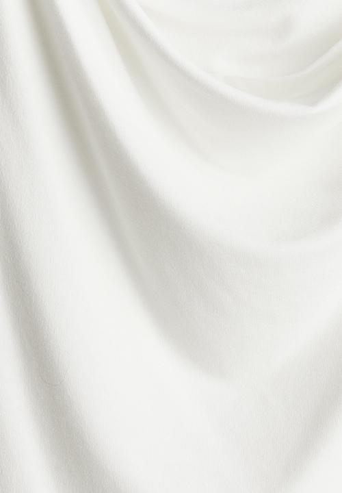 H&M - Twist-detail one-shoulder top - white