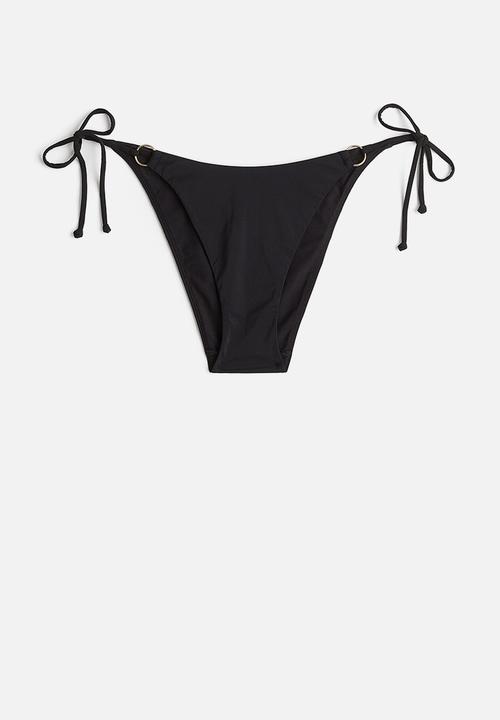 H&M - Tie tanga bikini bottoms - black