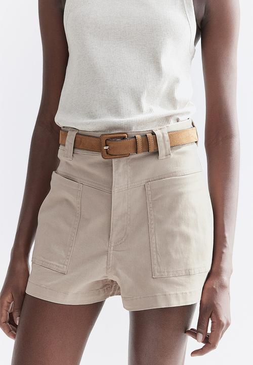 H&M - Twill cargo shorts - beige