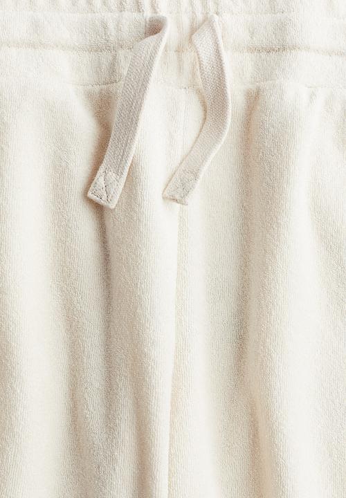 H&M - Terry shorts - ecru