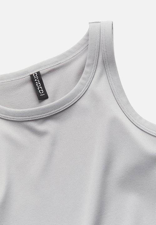 H&M - Ribbed vest top - light grey
