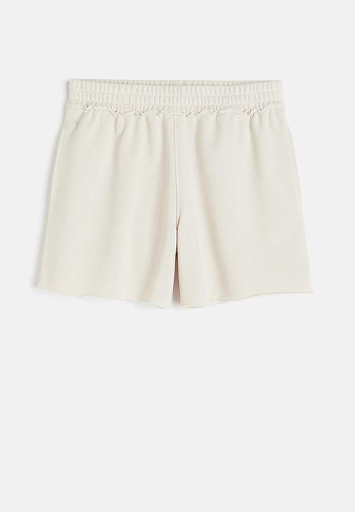 H&M - Pull-on sweatshirt shorts - light beige