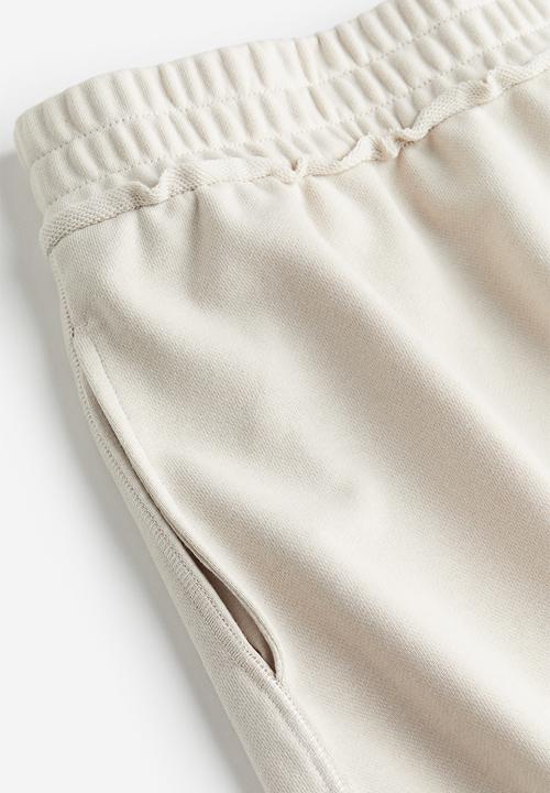 H&M - Pull-on sweatshirt shorts - light beige