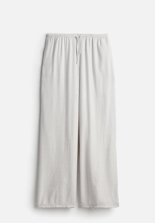 H&M - Crêpe pull-on trousers - light grey