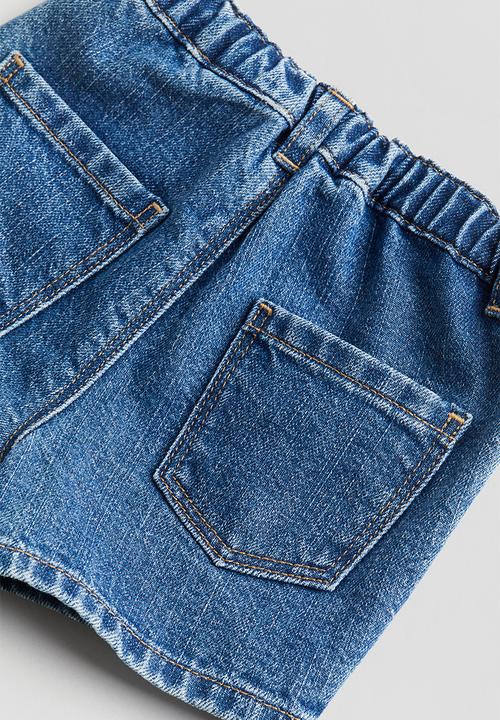 H&M - Denim shorts - denim blue 