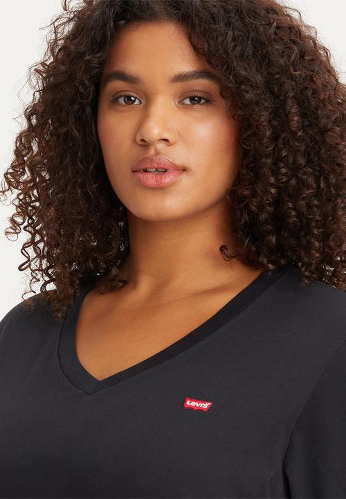 Levi’s® - Plus Perfect Vneck Tee - Caviar
