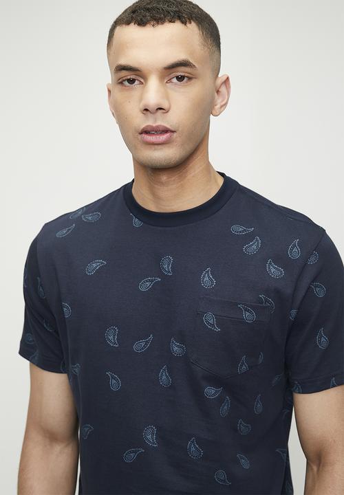 Ben Sherman - Paisley Pkt Tee - Navy