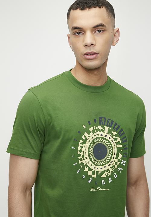 Ben Sherman - Motion Target Puff Print - Elm Green