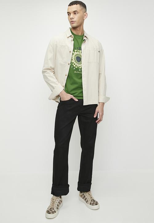 Ben Sherman - Motion Target Puff Print - Elm Green