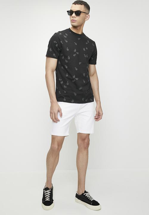 Ben Sherman - Paisley Pkt Tee - Black