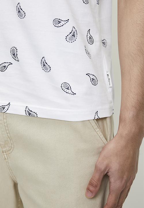 Ben Sherman - Paisley Pkt Tee - White