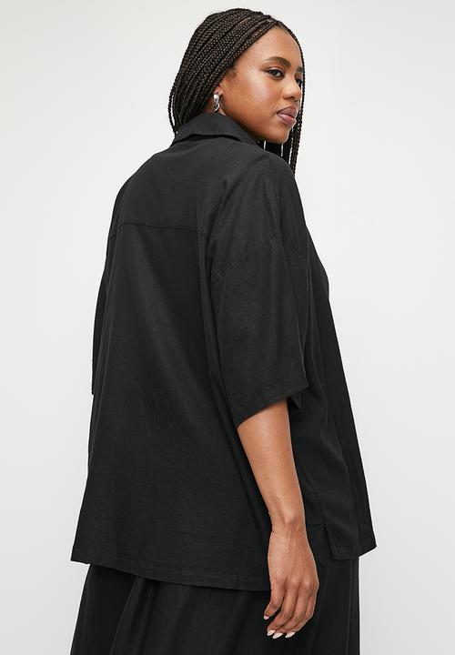 Cotton On - Plus Haven Short Sleeve Shirt - Black