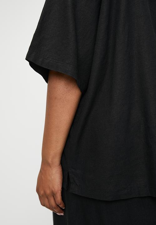 Cotton On - Plus Haven Short Sleeve Shirt - Black