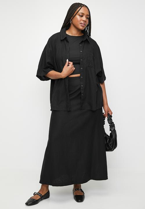 Cotton On - Plus Haven Short Sleeve Shirt - Black