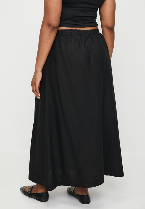Cotton On - Plus Haven Maxi A-Line Skirt - Black