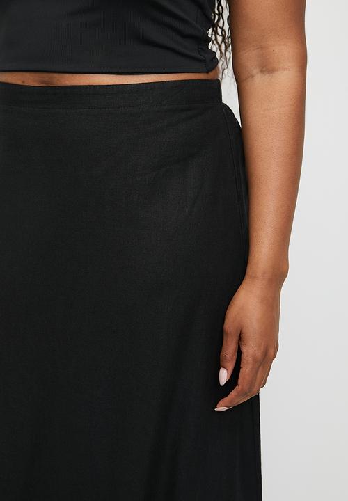 Cotton On - Plus Haven Maxi A-Line Skirt - Black
