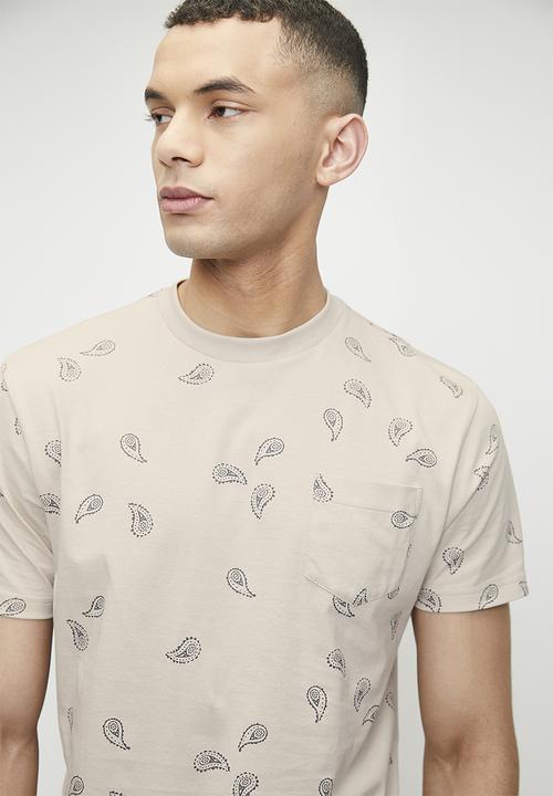 Ben Sherman - Paisley Pkt Tee - Plaster